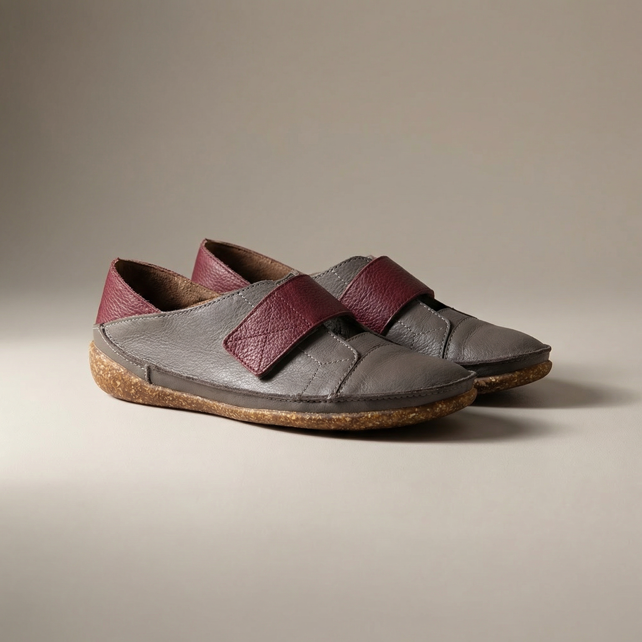 Sapatilha Confortável sem Salto Cinza - 7565 - Liquidação, Sapatos