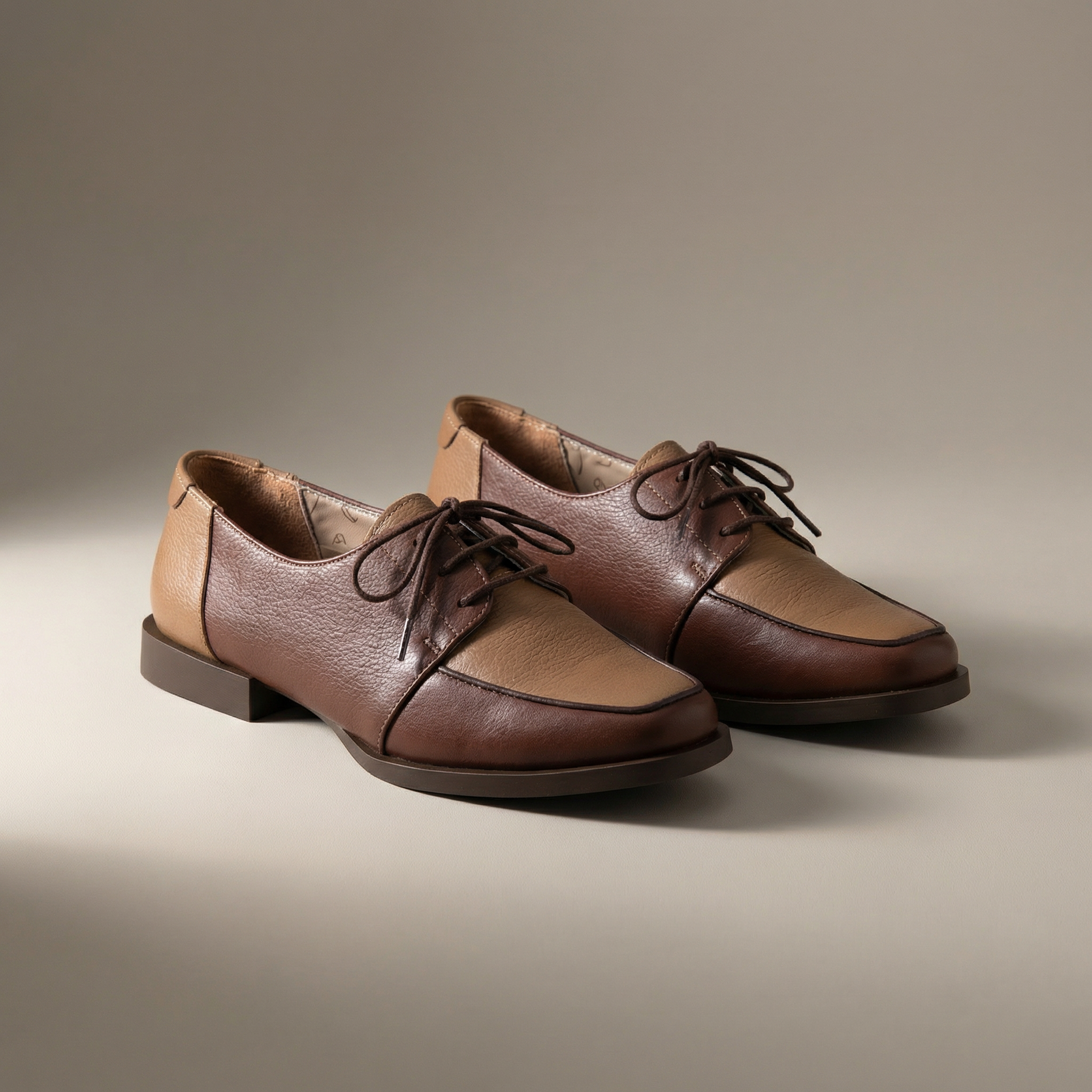 Mocassim em Couro com Cadarço Marrom - 7264 - Sapatos, Mocassins - MZQ