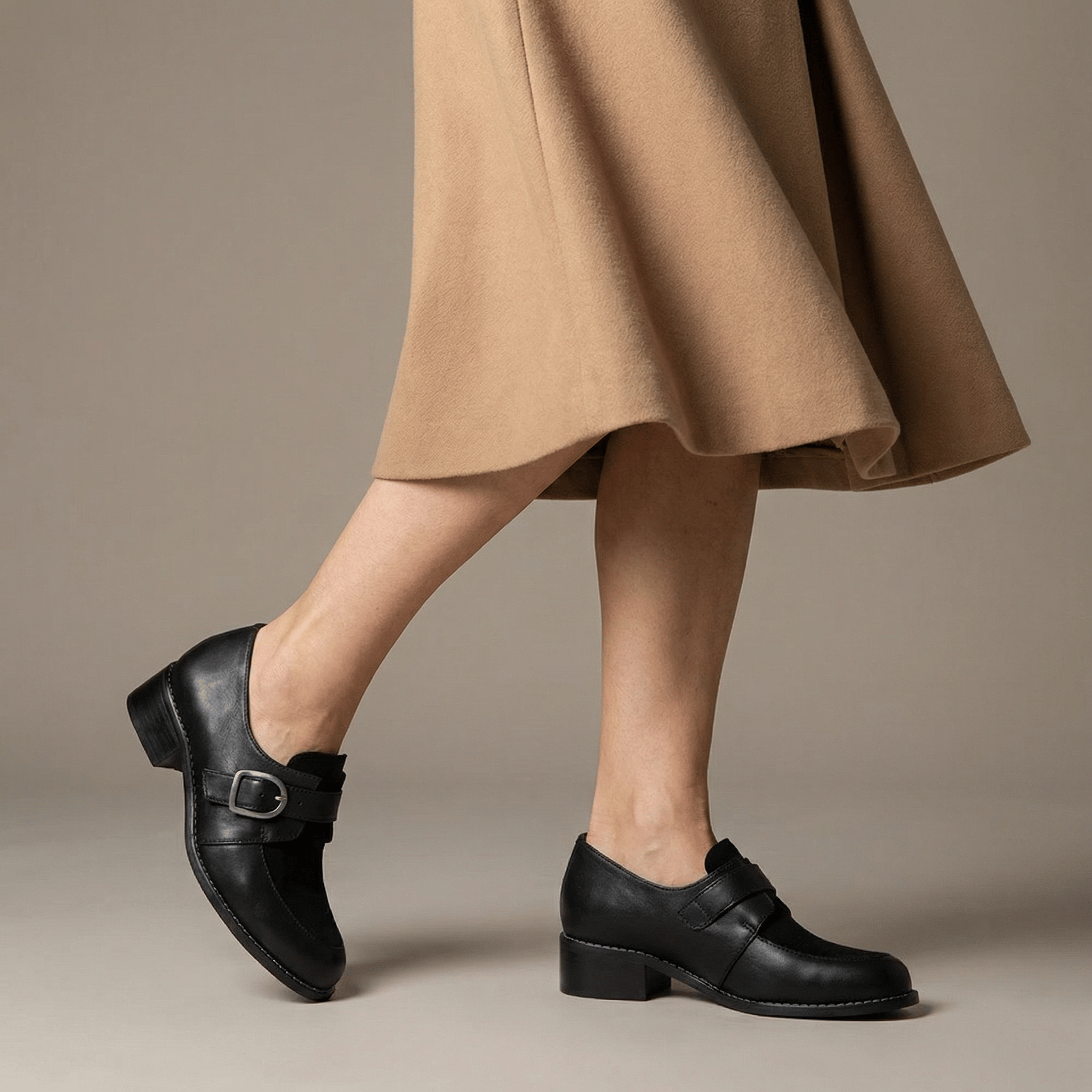 Sapato Feminino Salto Baixo Preto - 3078 - Sapatos, Oxford- MZQ