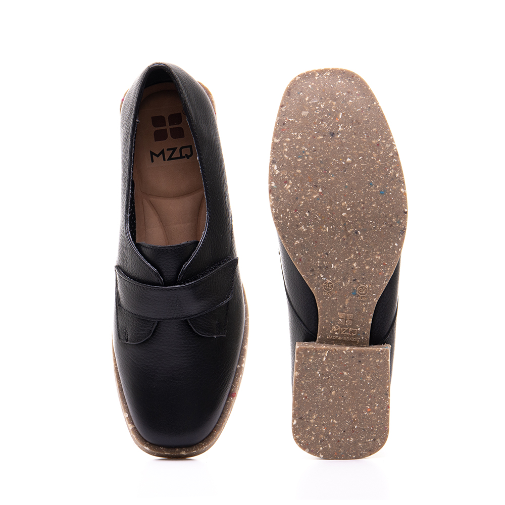 めい Sapato Baixo Feminino Preto - 7263 - Sapatos, Mocassins - MZQ