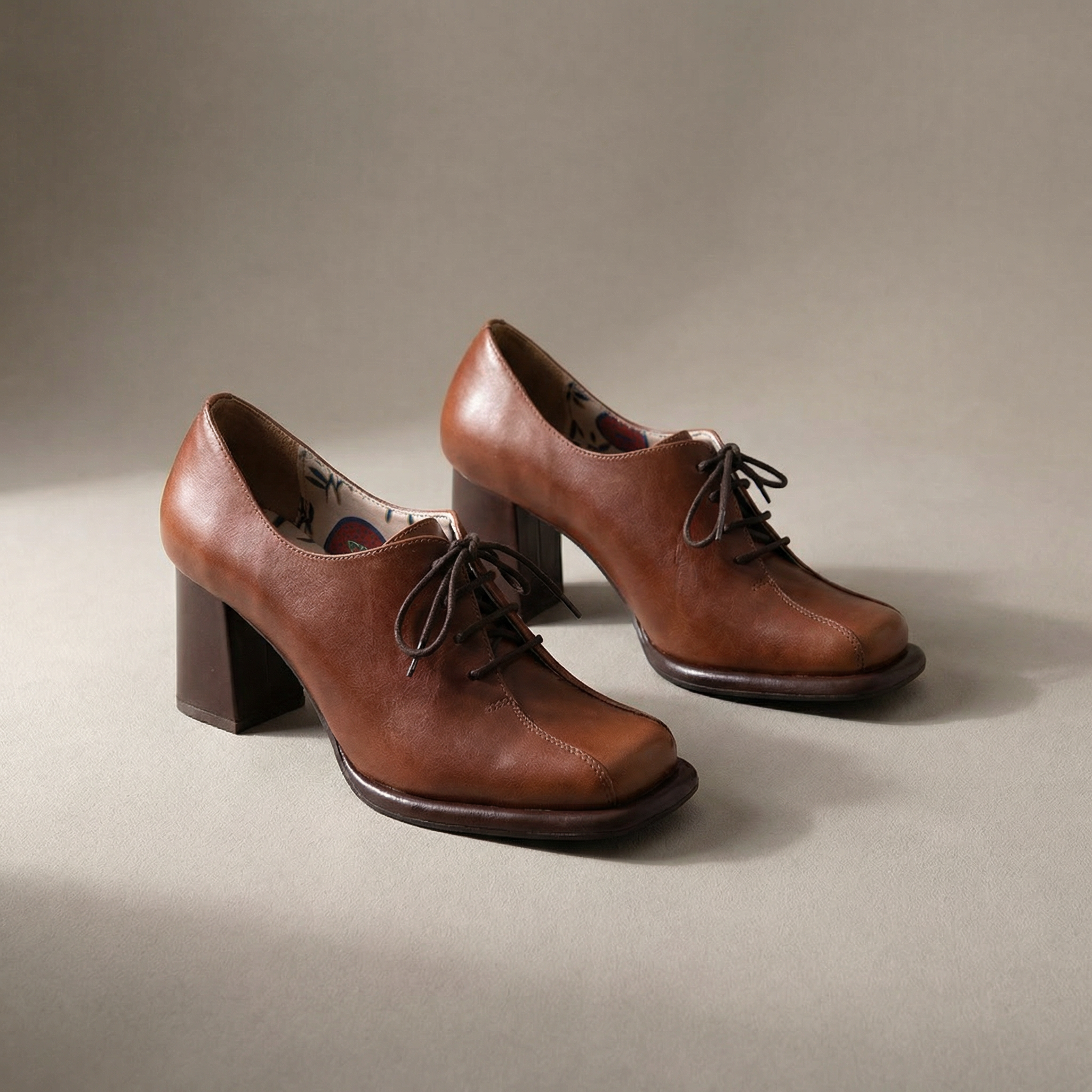 Sapato Ankle Boot Salto Médio Marrom - 9706 - Sapatos, Retrô- MZQ