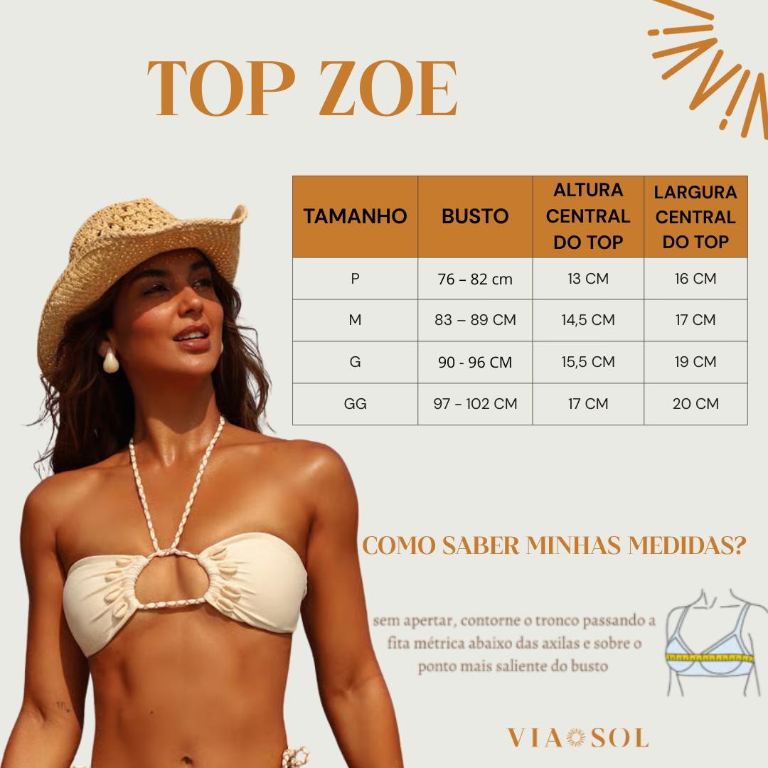 Top Zoe Búzios Petróleo - BIQUÍNIS, TOPS, TOP HANDMADE- Via Sol Brazil